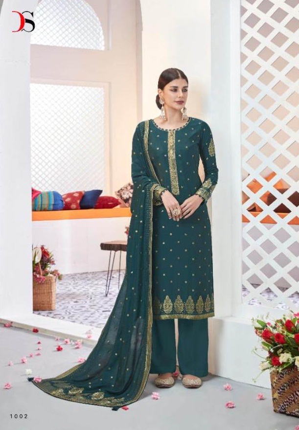 Deepsy Present Haesel Embroidered Dress Material