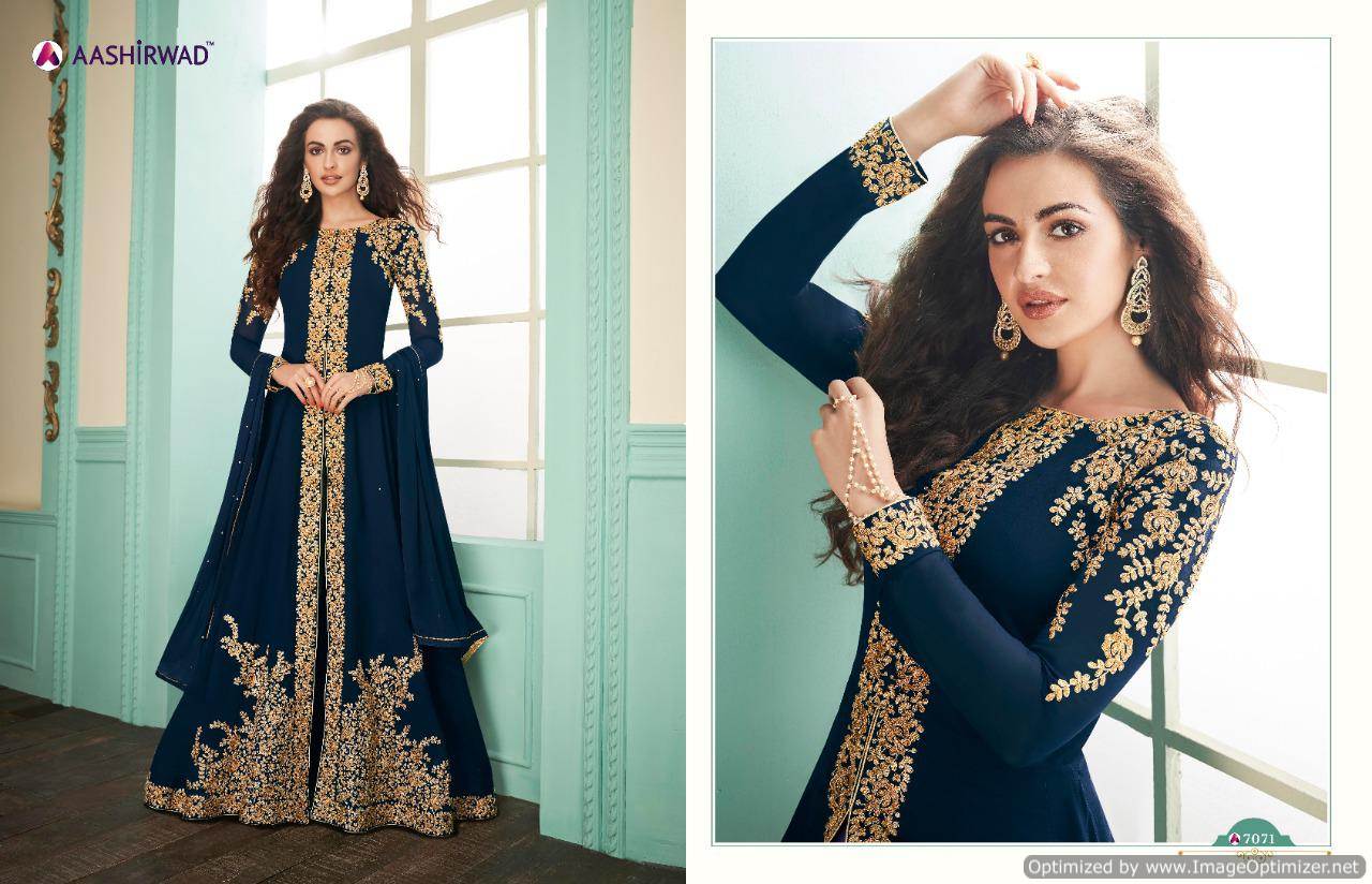 Aashirwad Present Almirah Vol 7 Salwar Suits Collection.