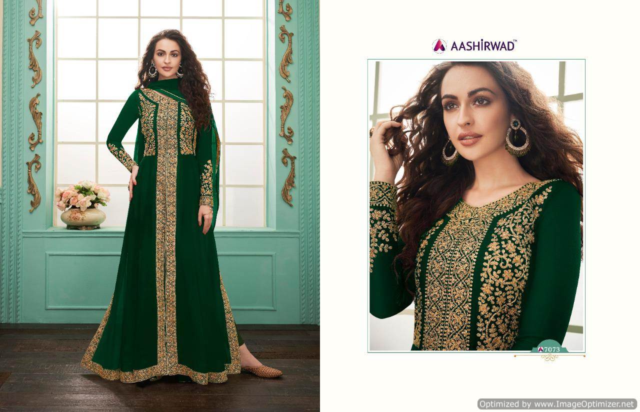 Aashirwad Present Almirah Vol 7 Salwar Suits Collection.