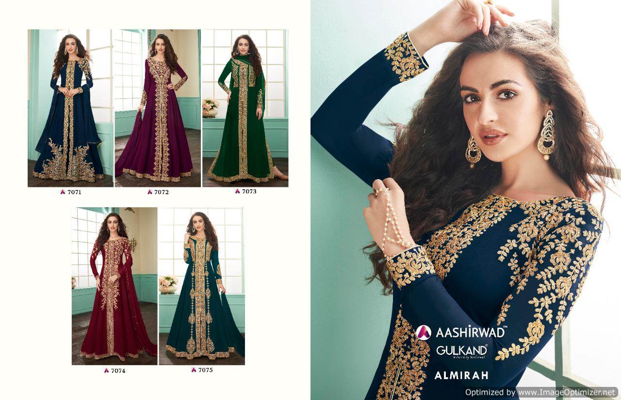 Aashirwad Present Almirah Vol 7 Salwar Suits Collection.