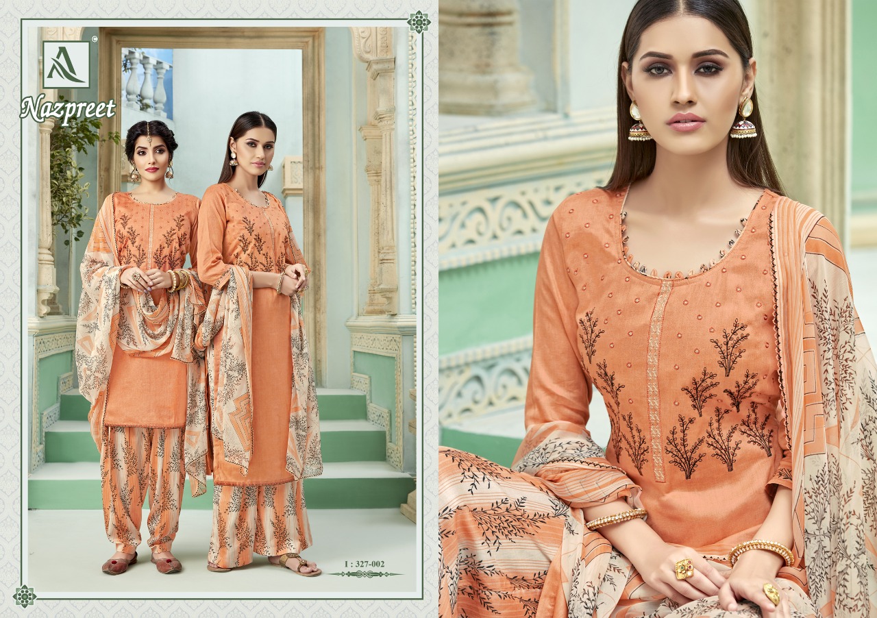 Alok Present Nazpreet Dress Material Catalogue