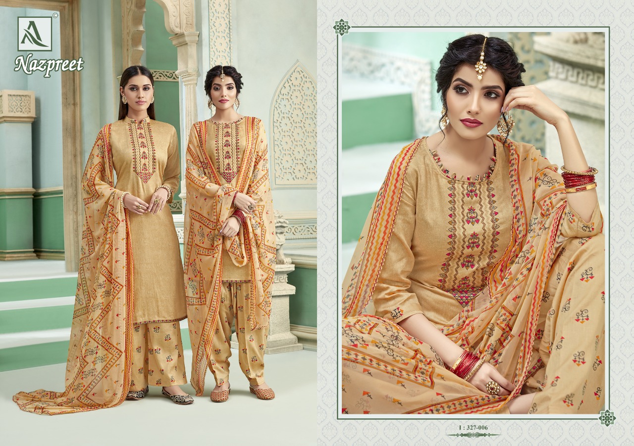 Alok Present Nazpreet Dress Material Catalogue