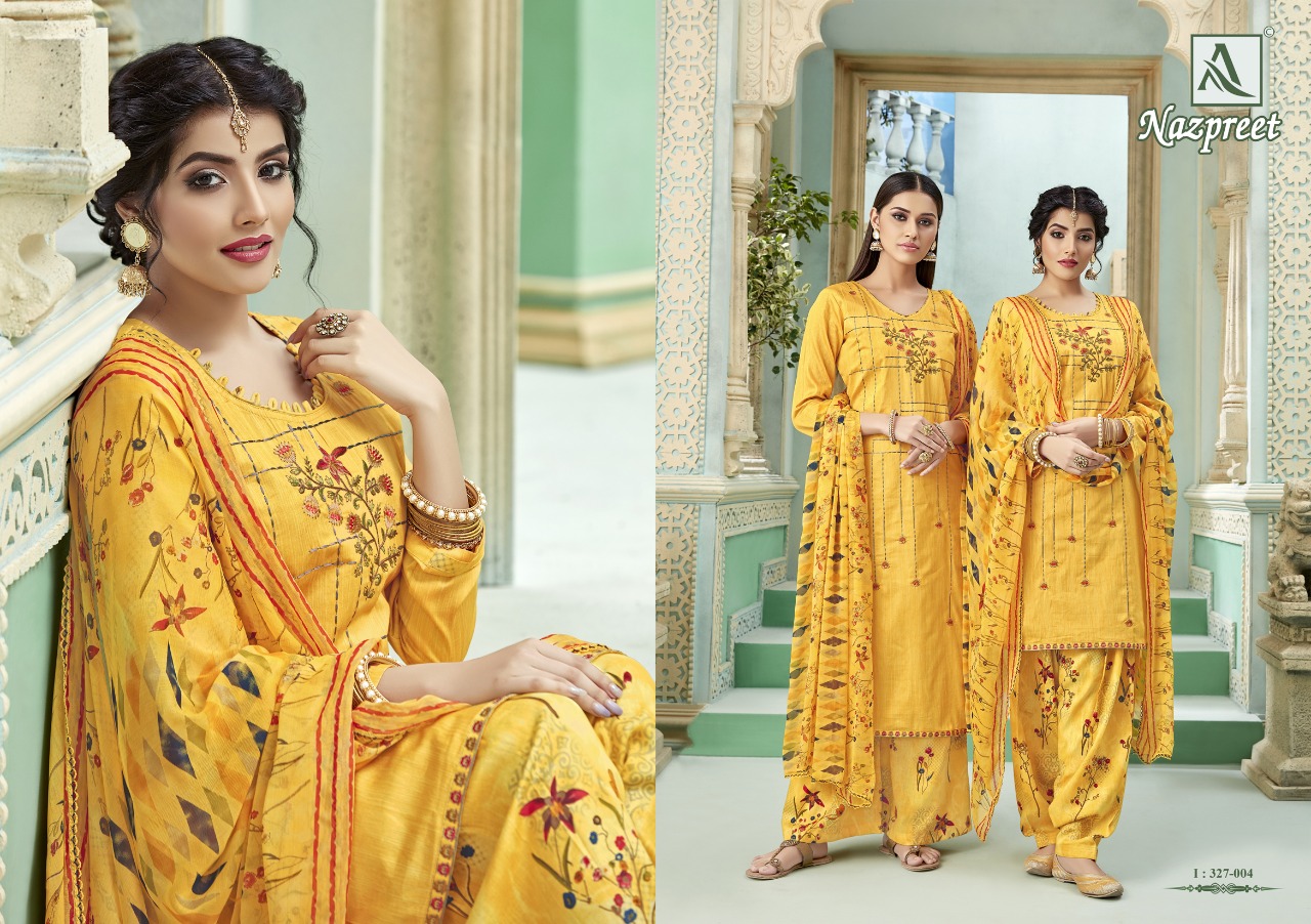 Alok Present Nazpreet Dress Material Catalogue
