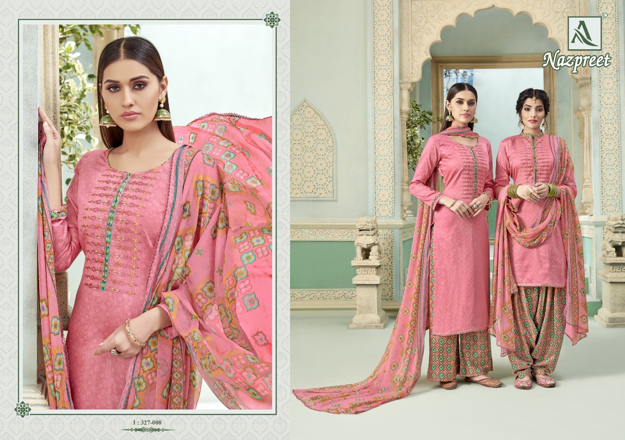 Alok Present Nazpreet Dress Material Catalogue