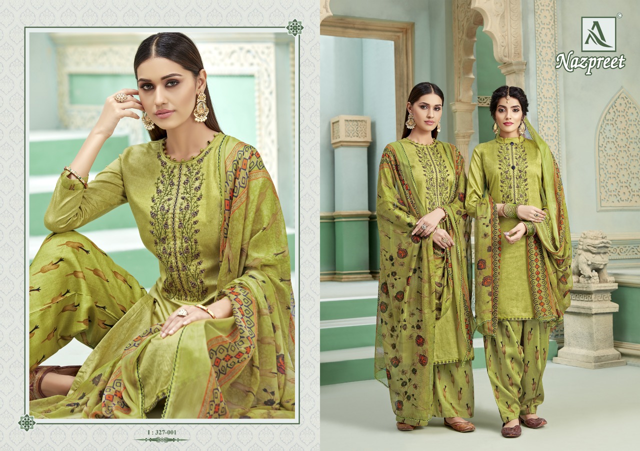 Alok Present Nazpreet Dress Material Catalogue