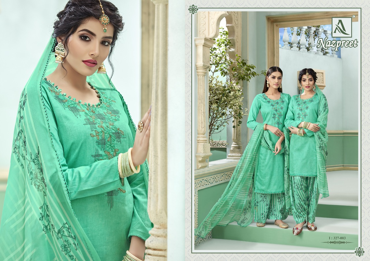 Alok Present Nazpreet Dress Material Catalogue