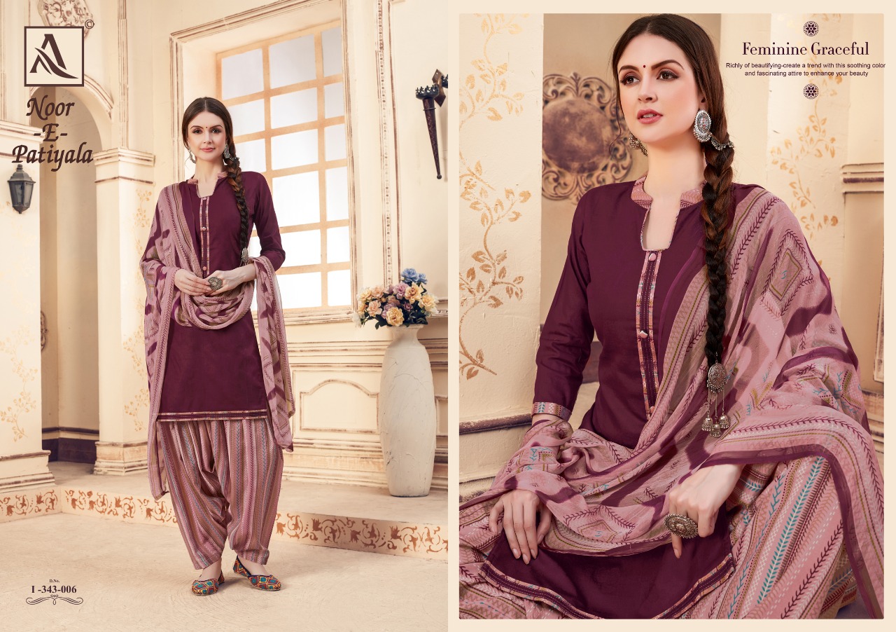 Alok Present Noor E Patiyala Dress Material Catalogue