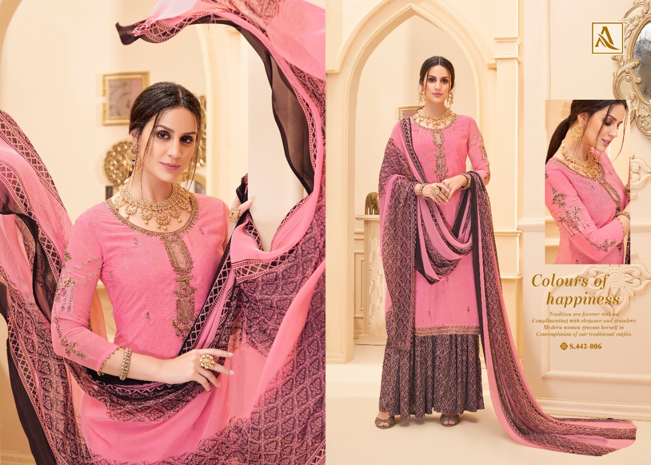 Alok Present Nakkashi Dress Material Catalogue Discount 2%