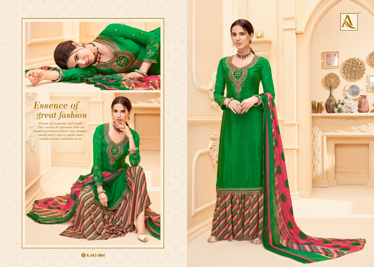 Alok Present Nakkashi Dress Material Catalogue Discount 2%