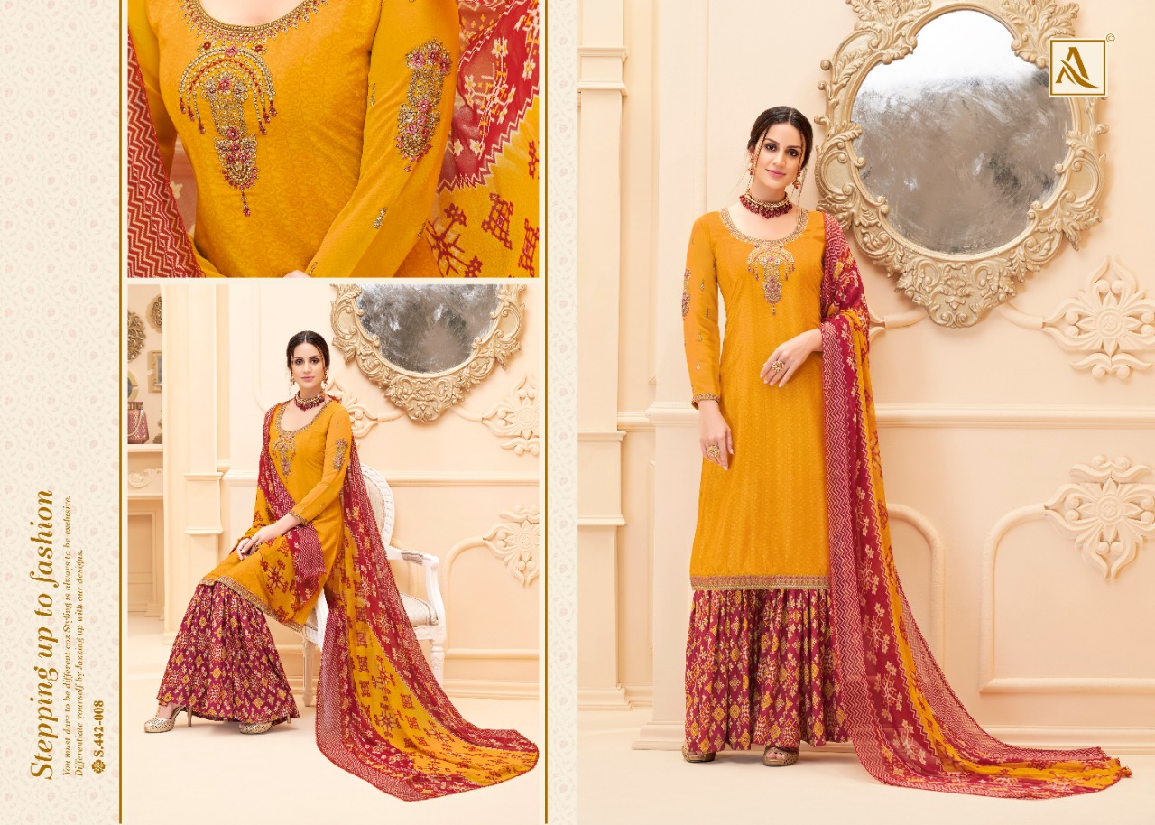 Alok Present Nakkashi Dress Material Catalogue Discount 2%