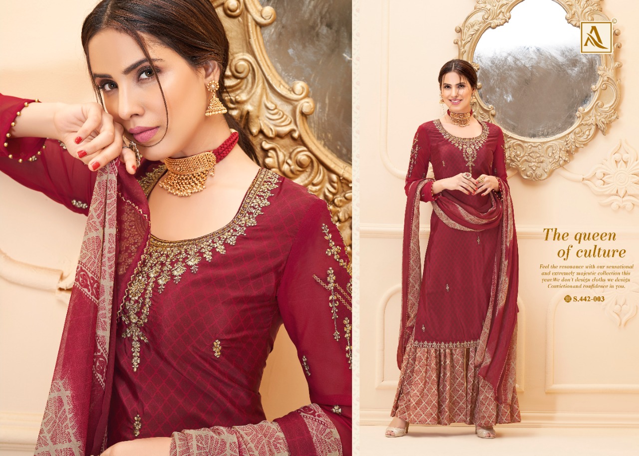 Alok Present Nakkashi Dress Material Catalogue Discount 2%