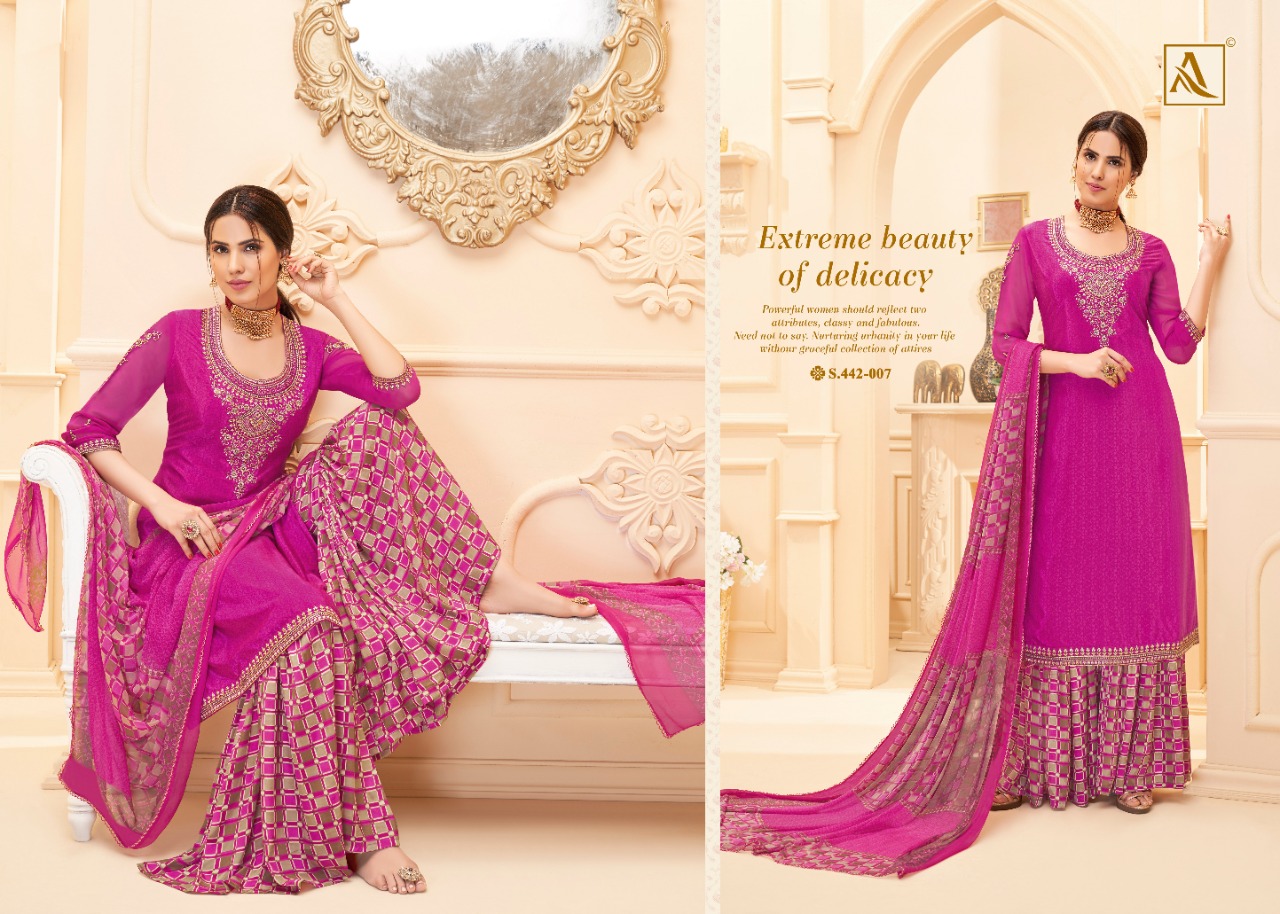 Alok Present Nakkashi Dress Material Catalogue Discount 2%
