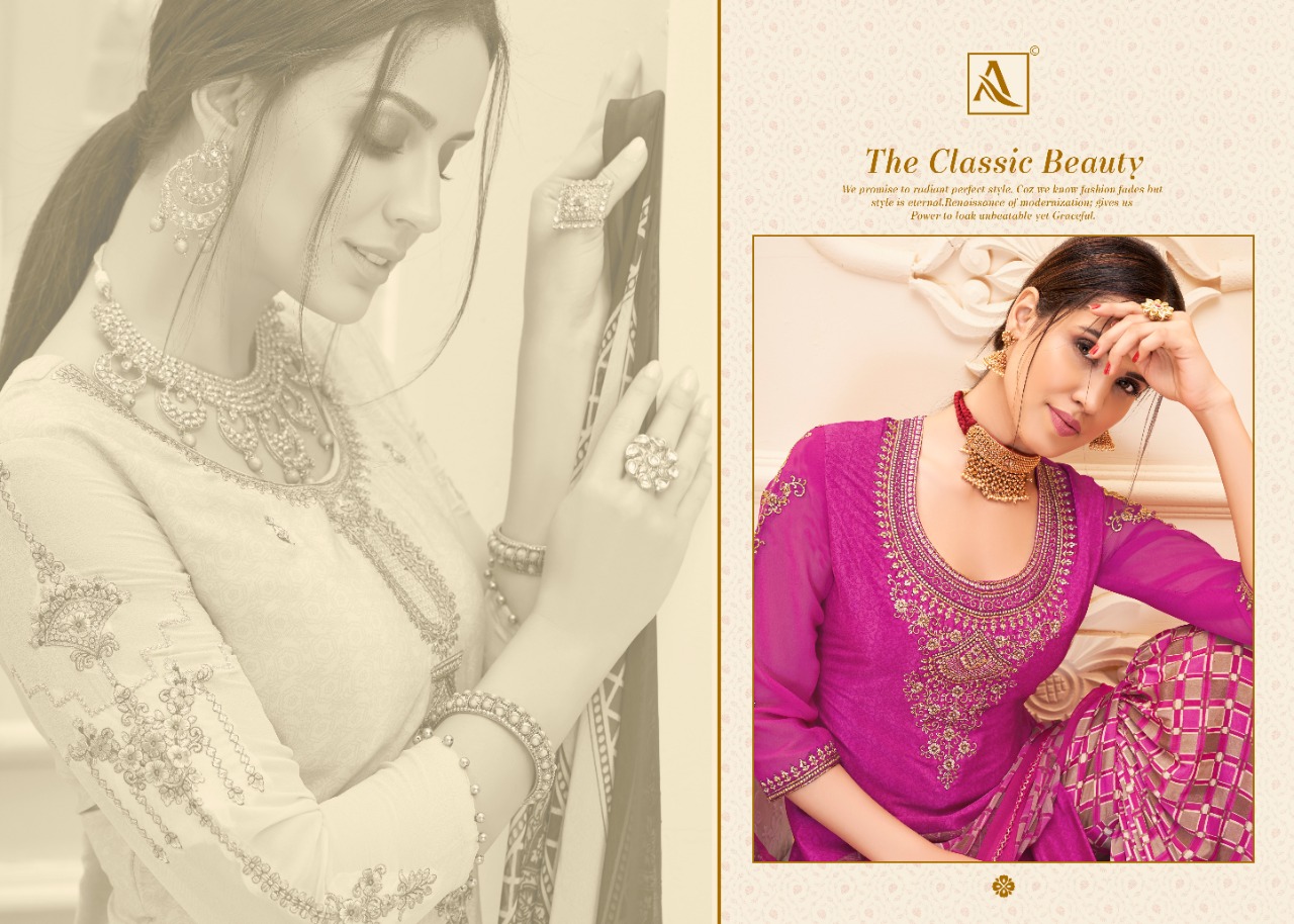 Alok Present Nakkashi Dress Material Catalogue Discount 2%