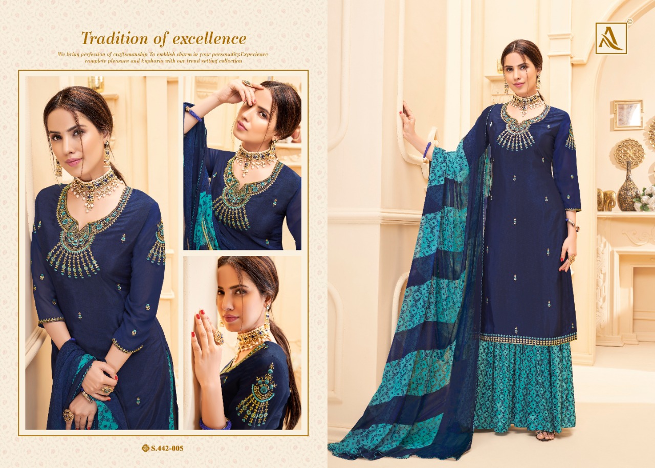 Alok Present Nakkashi Dress Material Catalogue Discount 2%