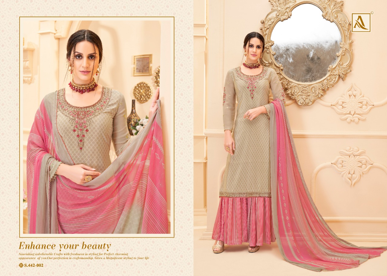 Alok Present Nakkashi Dress Material Catalogue Discount 2%