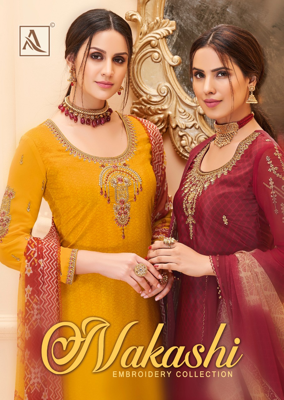 Alok Present Nakkashi Dress Material Catalogue Discount 2%