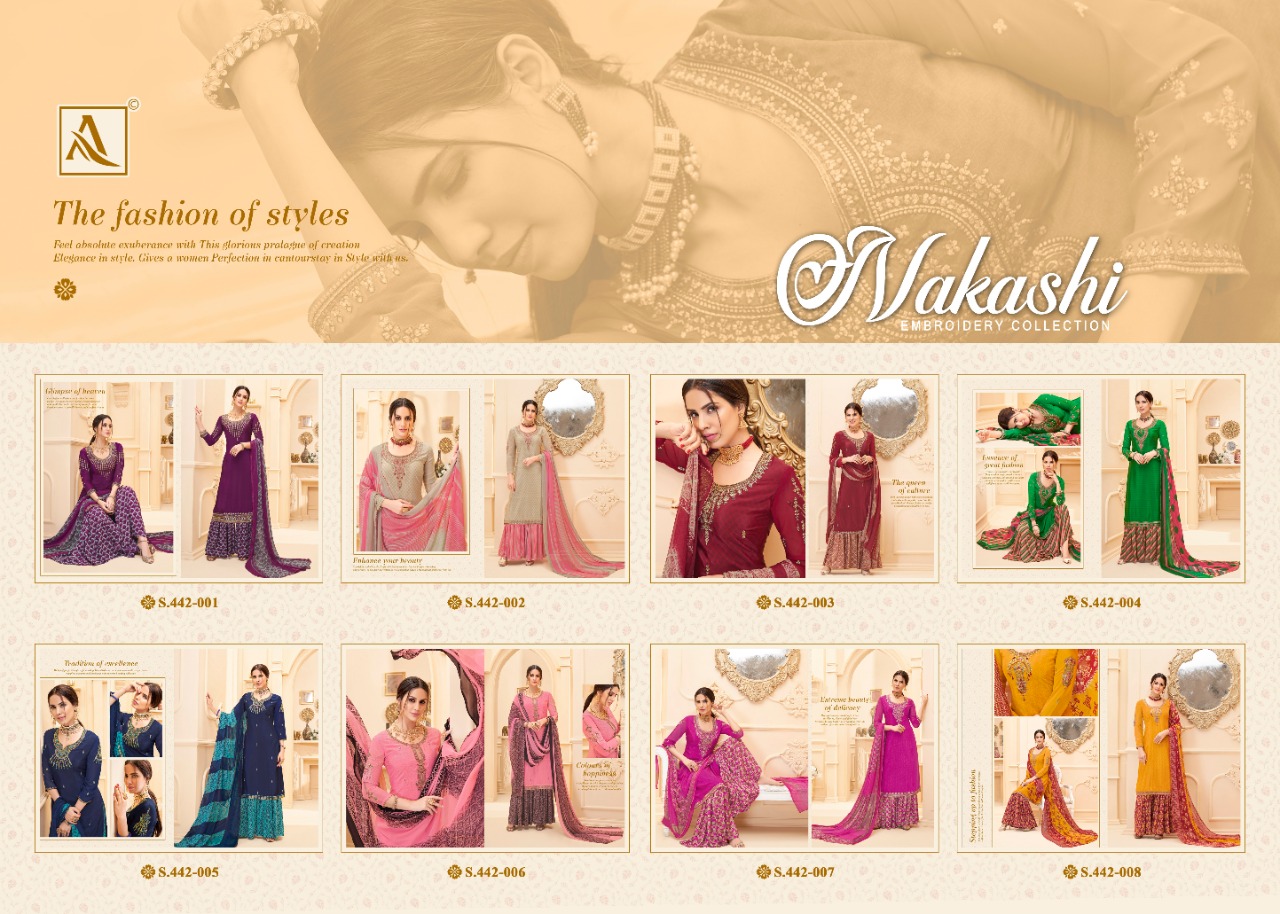 Alok Present Nakkashi Dress Material Catalogue Discount 2%