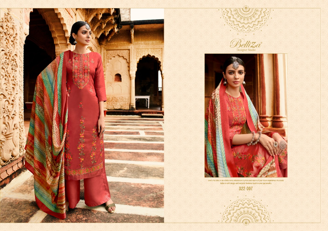 Belliza Present Mehreen Dress Material Catalogue