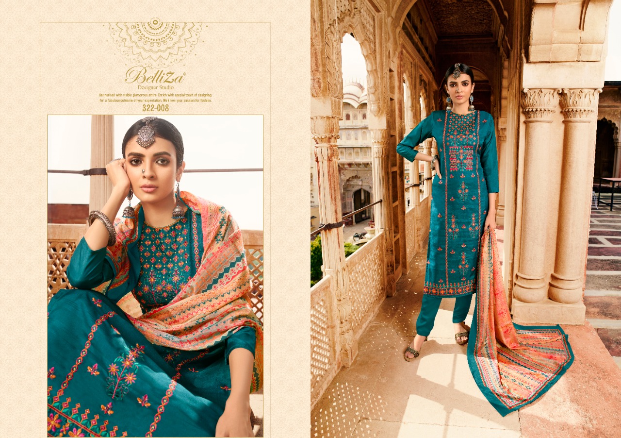 Belliza Present Mehreen Dress Material Catalogue