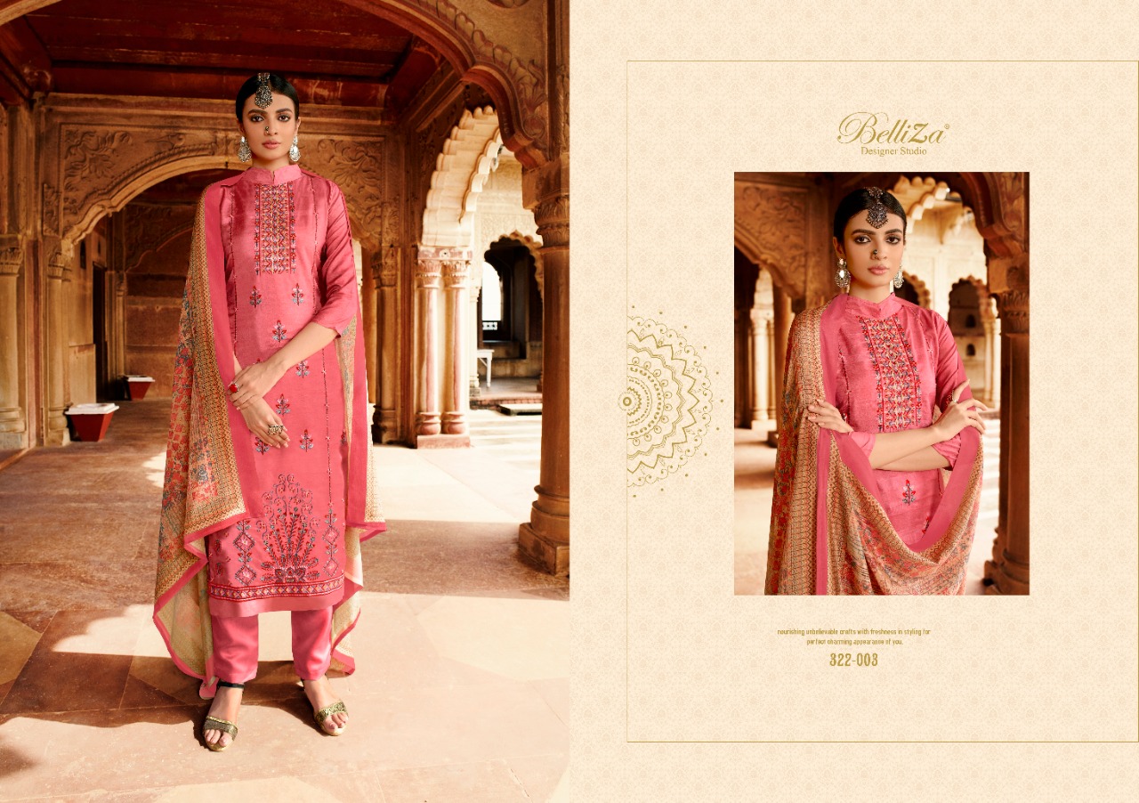 Belliza Present Mehreen Dress Material Catalogue