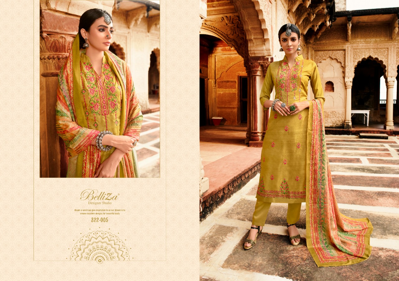 Belliza Present Mehreen Dress Material Catalogue