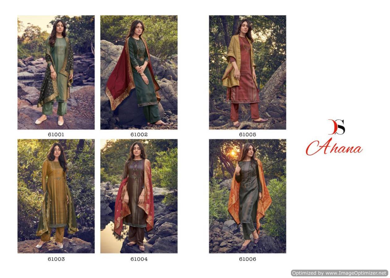 Deepsy Present Ahana Designer Dress Material Collection.
