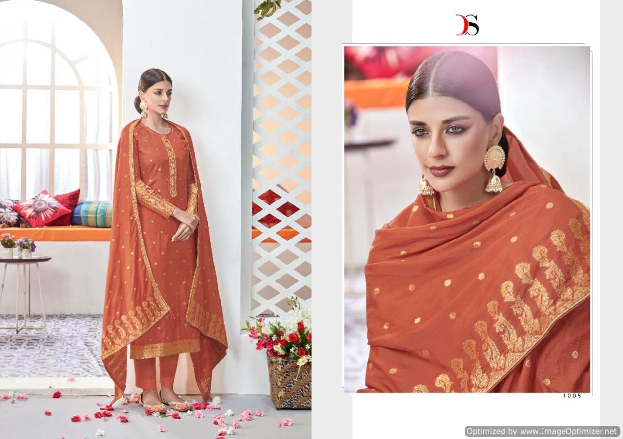 Deepsy Present Haesel Embroidered Dress Material