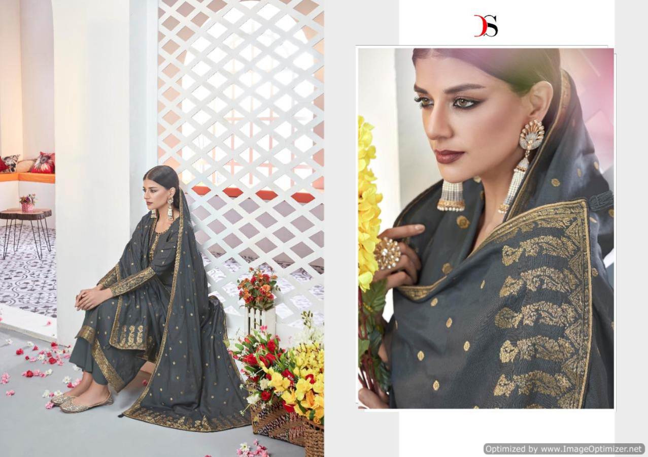 Deepsy Present Haesel Embroidered Dress Material