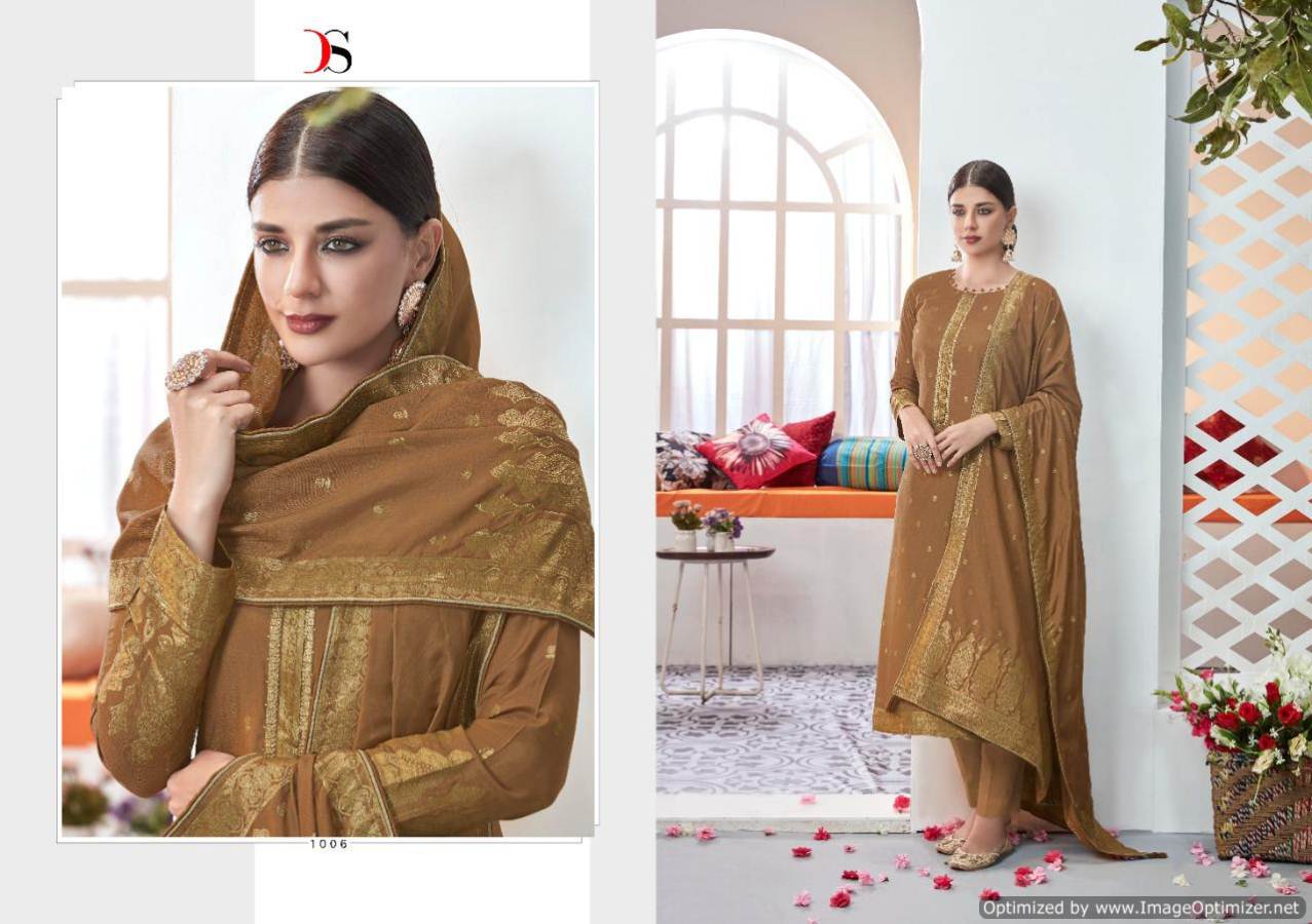 Deepsy Present Haesel Embroidered Dress Material
