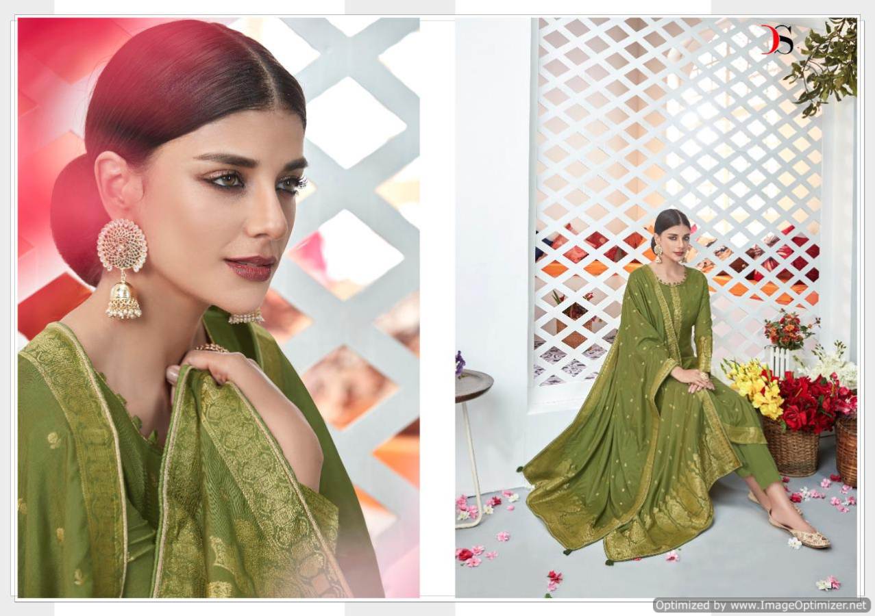 Deepsy Present Haesel Embroidered Dress Material