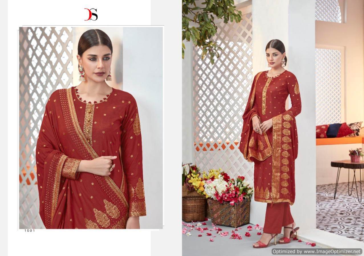 Deepsy Present Haesel Embroidered Dress Material