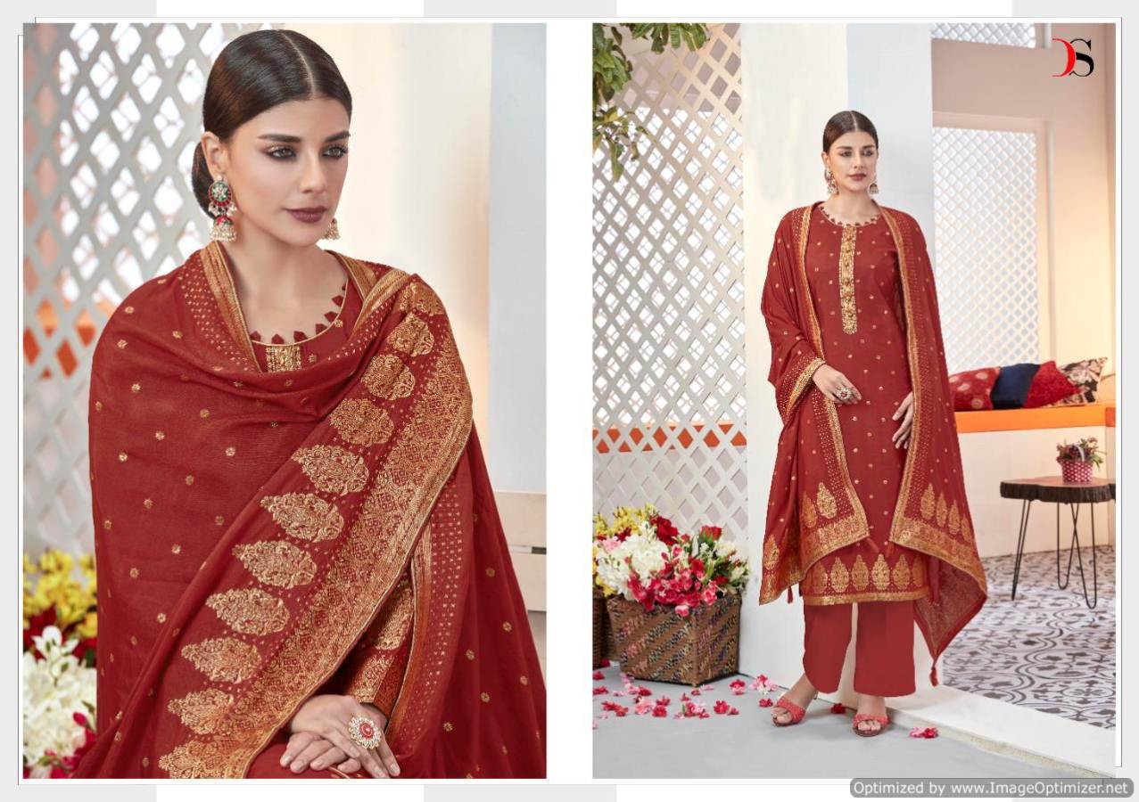 Deepsy Present Haesel Embroidered Dress Material