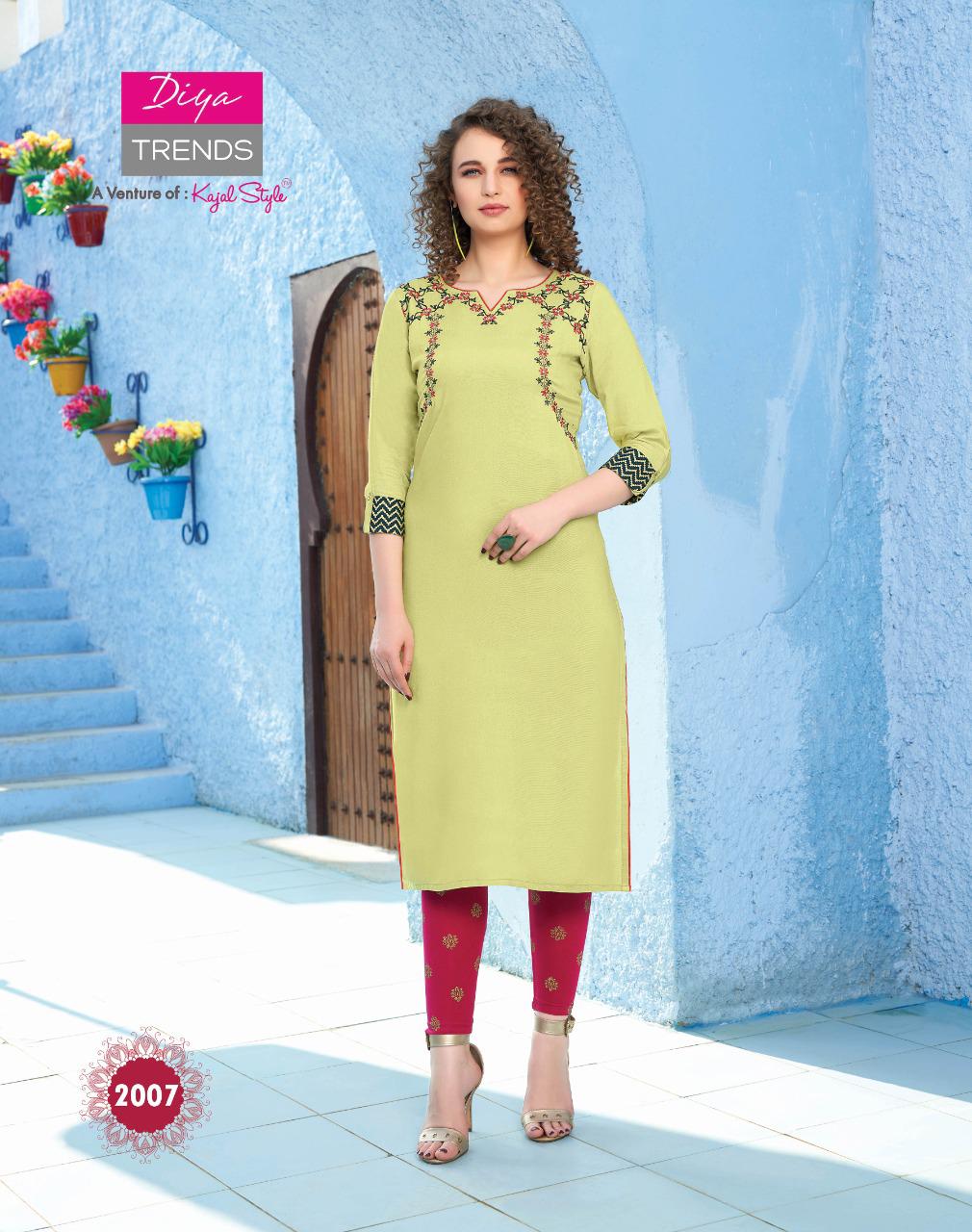 Diya Trends Present Victoria Vol 2 Kurtis Catalogue