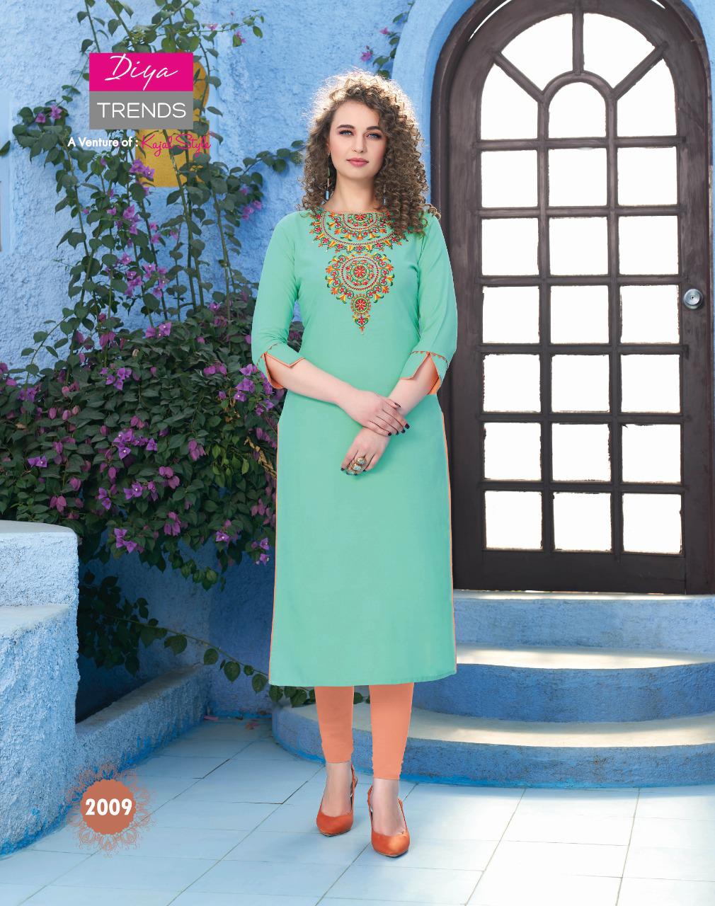 Diya Trends Present Victoria Vol 2 Kurtis Catalogue