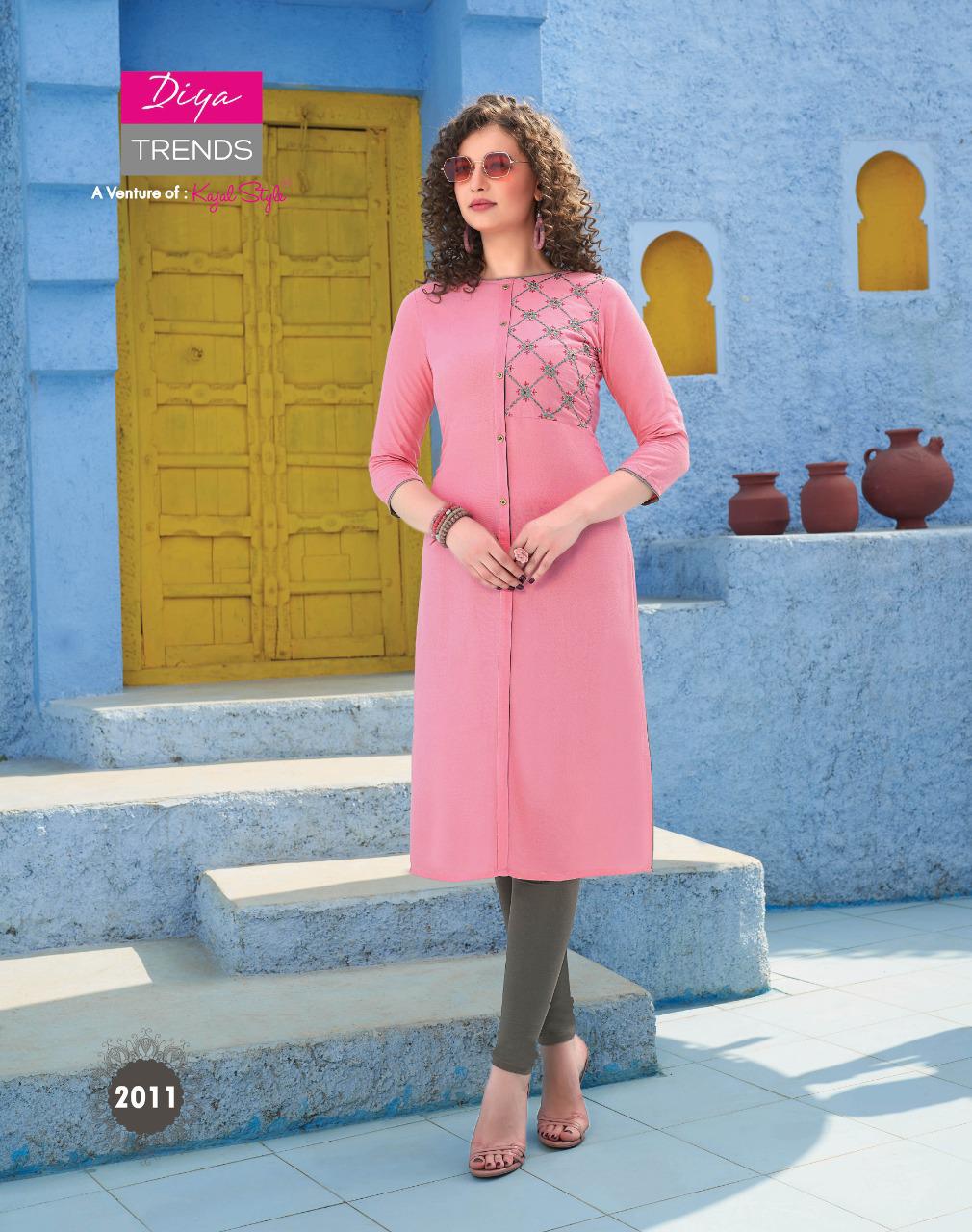 Diya Trends Present Victoria Vol 2 Kurtis Catalogue