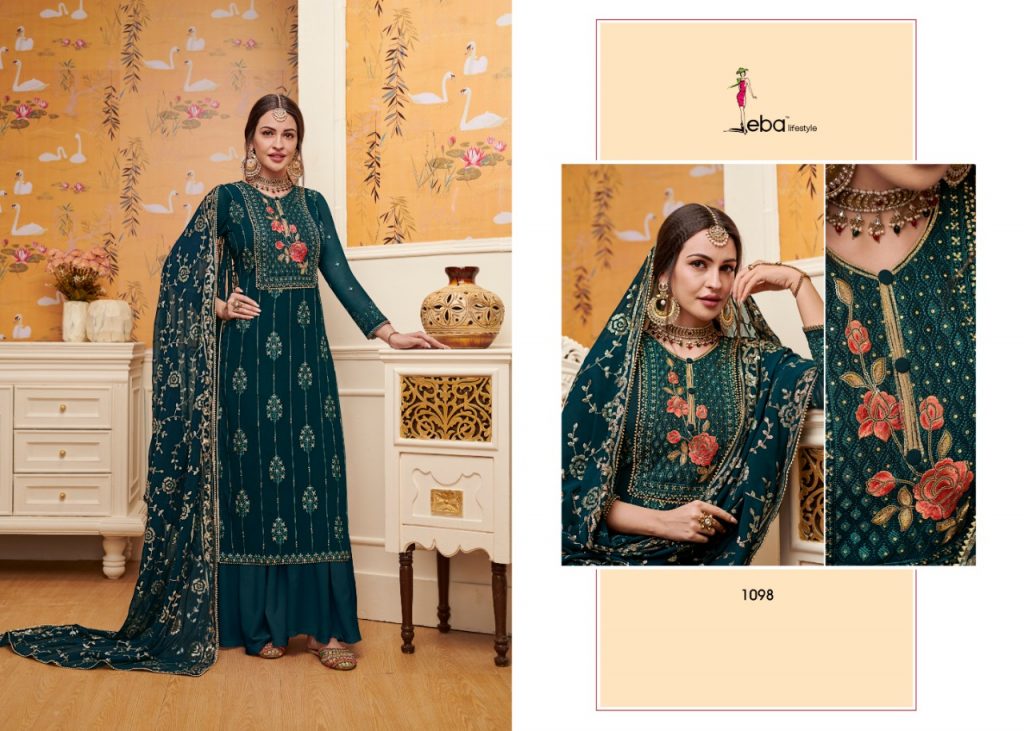 Eba Lifestyle Present Mount Black Vol 3 Dress Material Catalogue