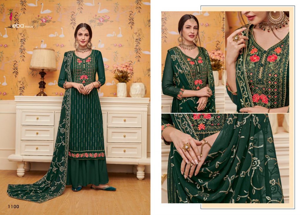 Eba Lifestyle Present Mount Black Vol 3 Dress Material Catalogue
