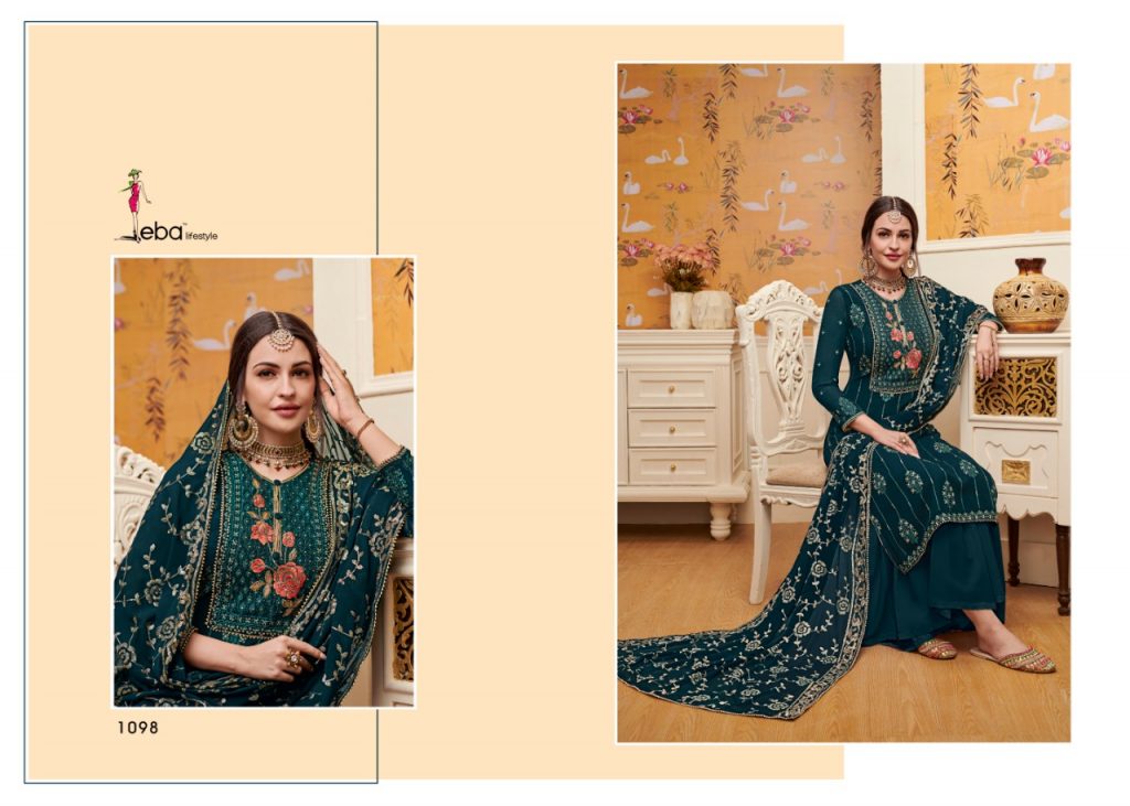 Eba Lifestyle Present Mount Black Vol 3 Dress Material Catalogue