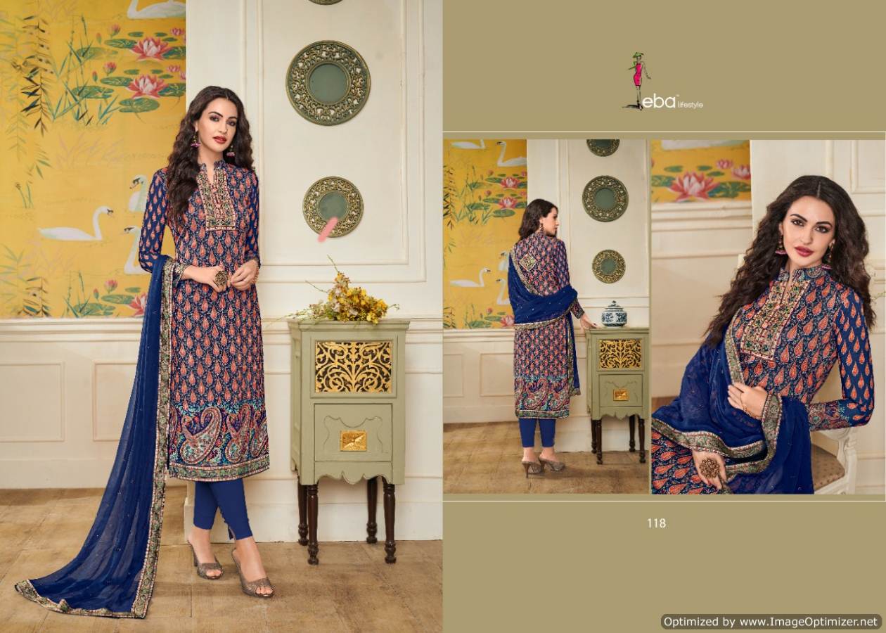 Eba Present Simran Vol 2 Printed Dress Material