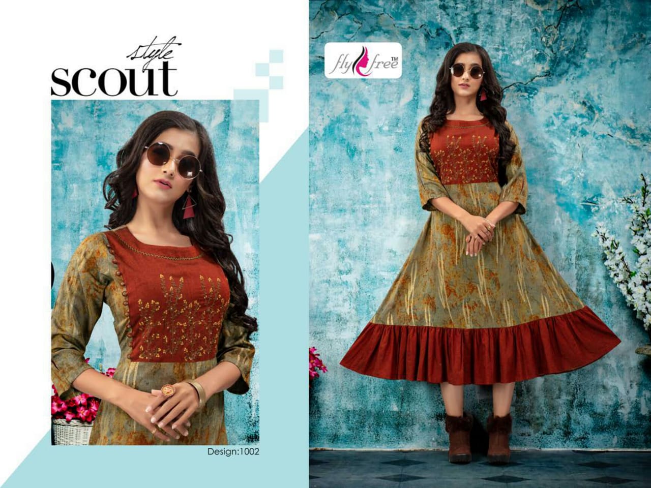 Fly Free Present Saana Silk Kurti Collection