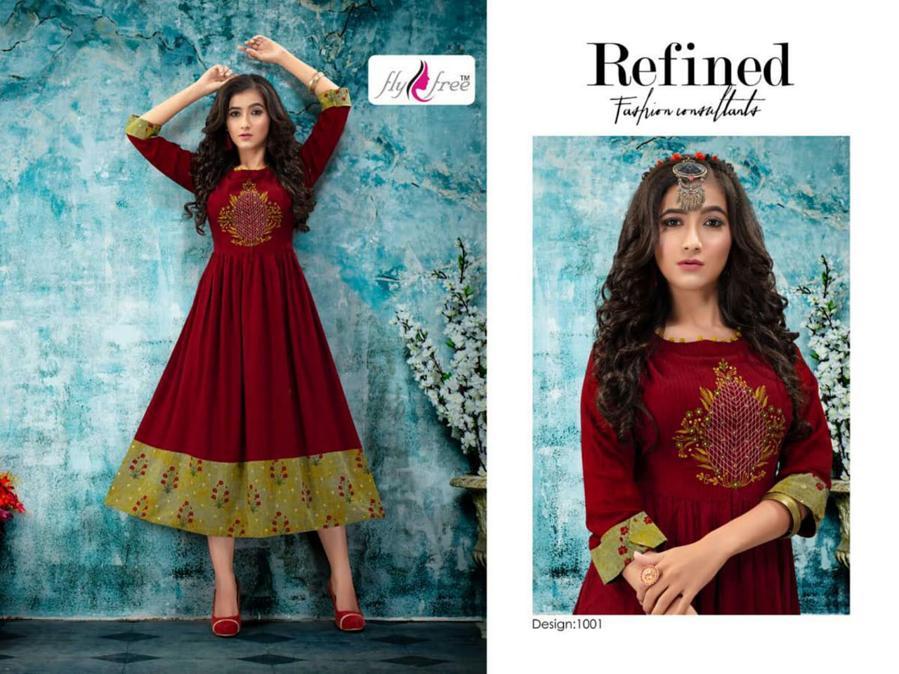 Fly Free Present Saana Silk Kurti Collection