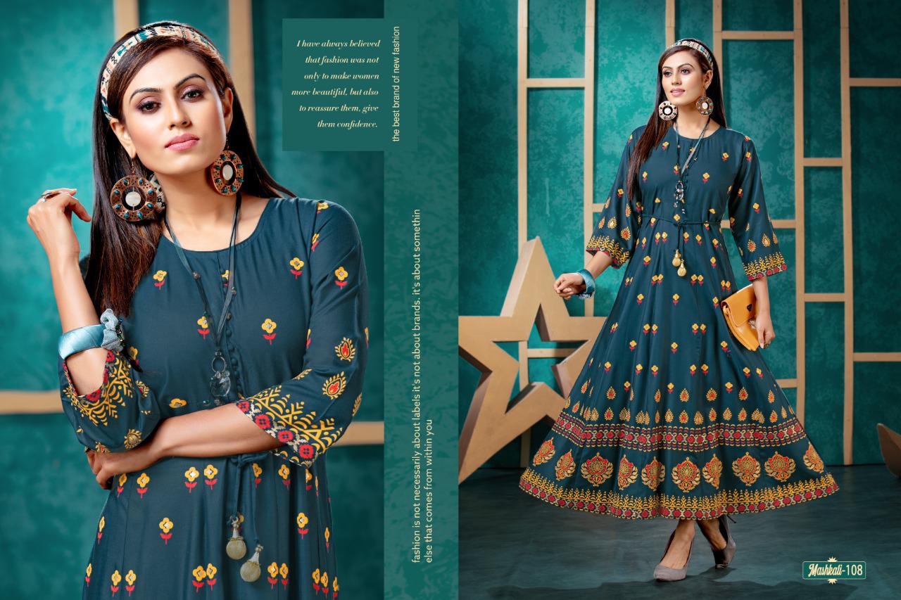 Ft Presents  Mashkali  Long Kurti Collection