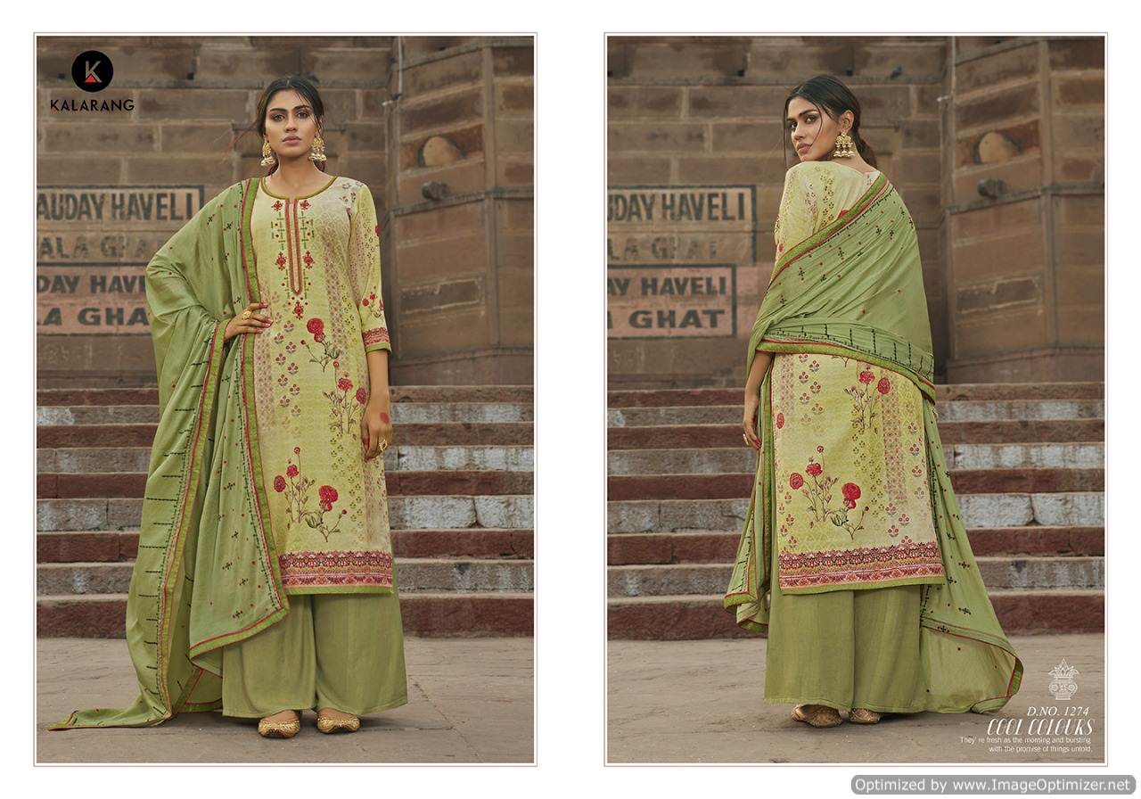 Kalarang Present Crystal Digital Printed Dress Material