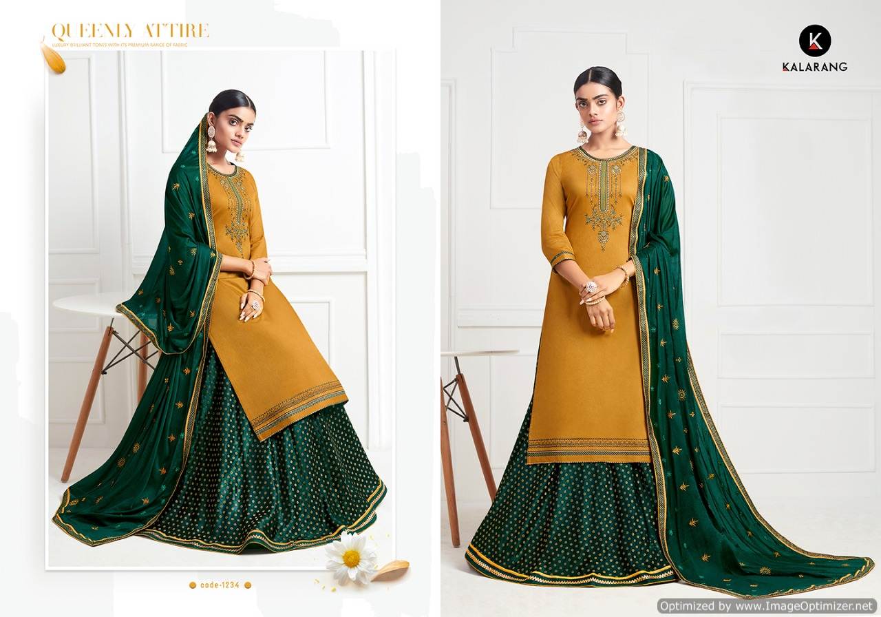 Kalarang Present Black Berry Salwar Suits Collection