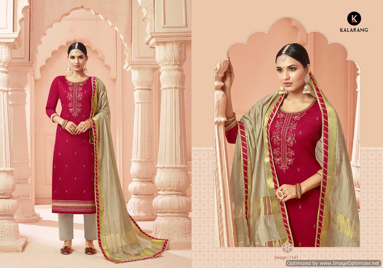 Kalarang Present Jasmine Vol 8 Designer Dress Material Catalogue