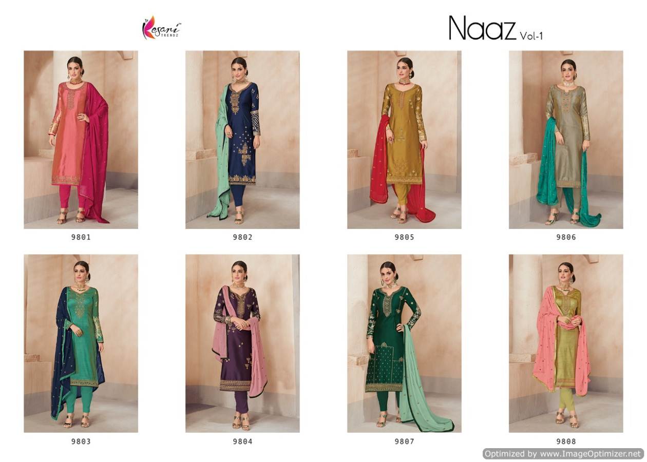 Kesari Present Naaz Vol 1 Designer Salwar Suits
