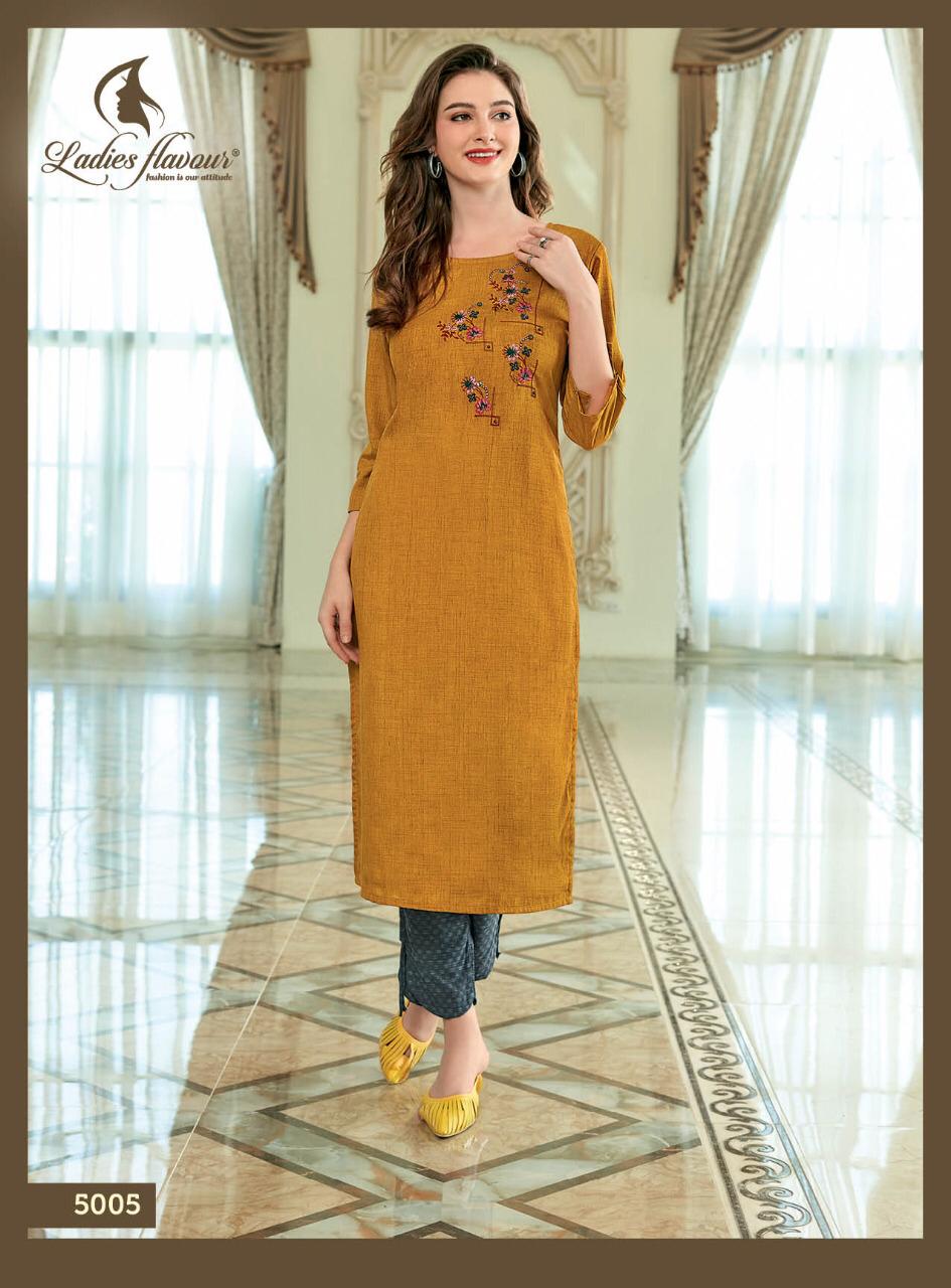 Ladies Flavour Present Dzire Vol 2 Kurtis With Bottom Catalogue
