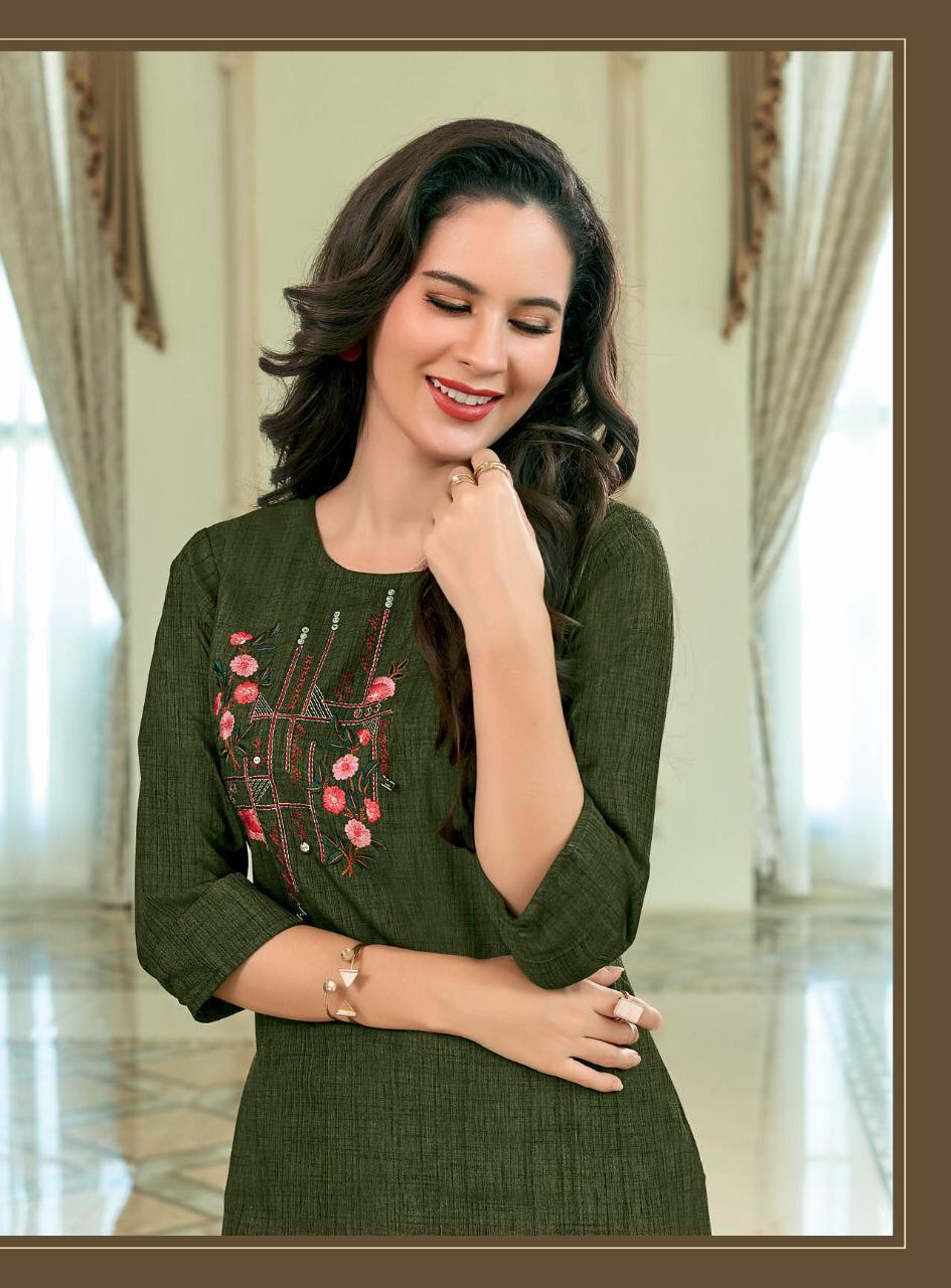 Ladies Flavour Present Dzire Vol 2 Kurtis With Bottom Catalogue