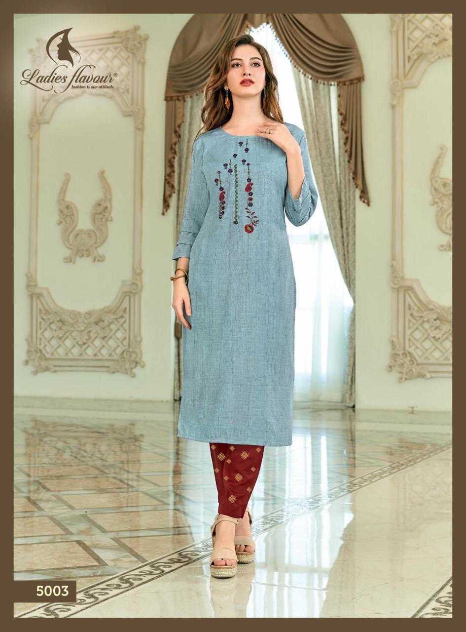 Ladies Flavour Present Dzire Vol 2 Kurtis With Bottom Catalogue