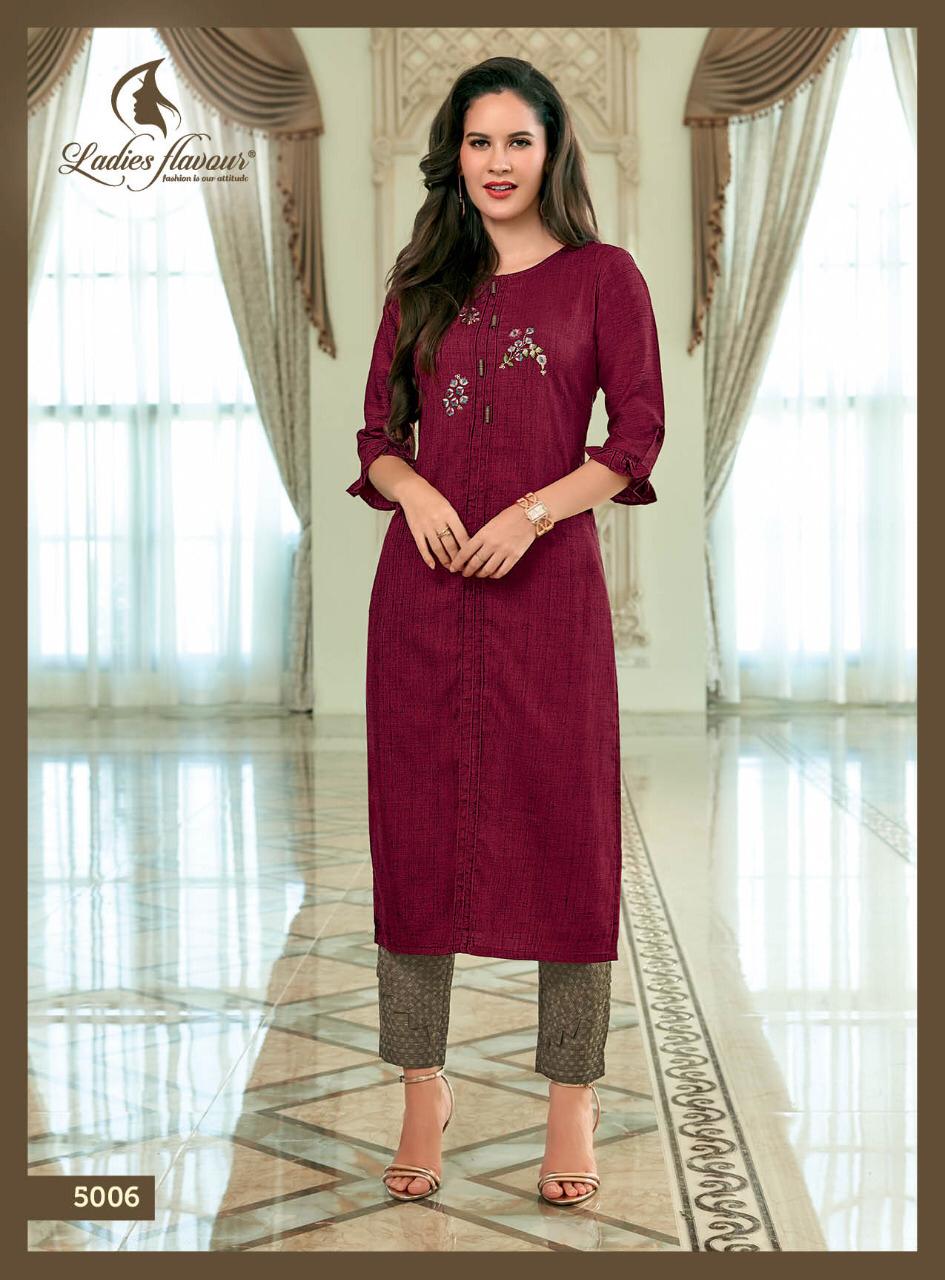Ladies Flavour Present Dzire Vol 2 Kurtis With Bottom Catalogue